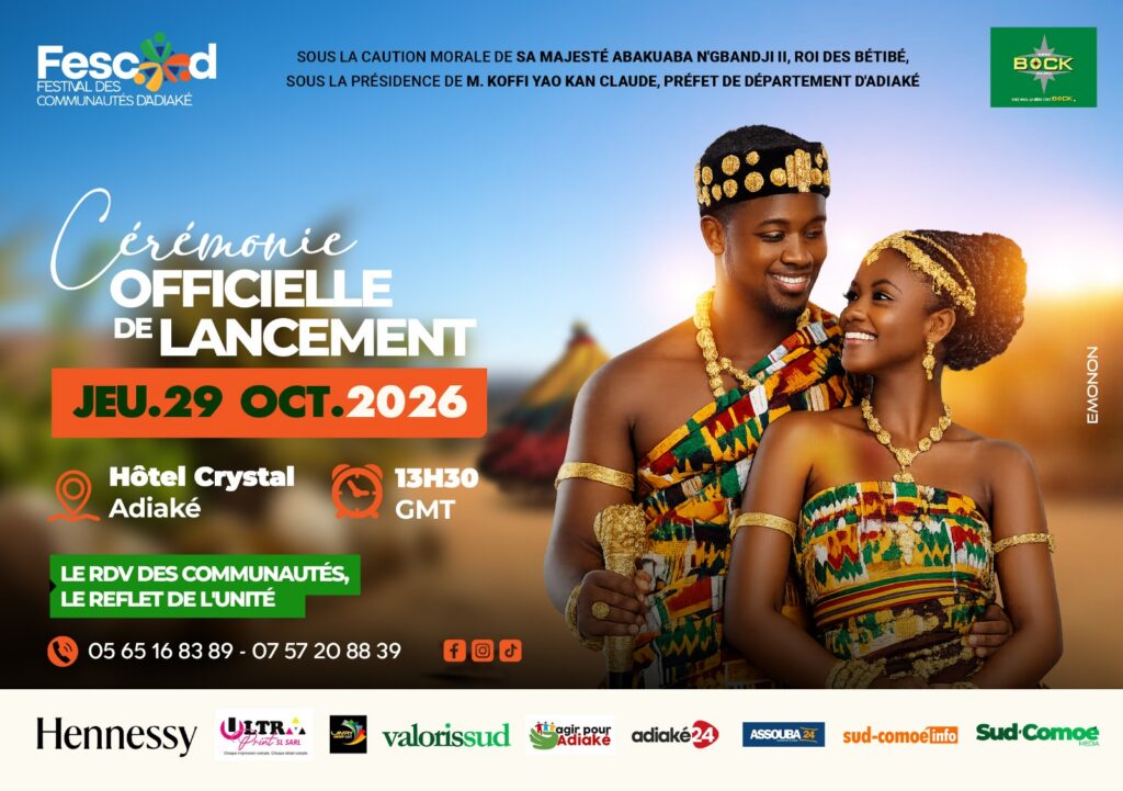 Adiaké : la première édition du FESCAD officiellement lancée le 29 octobre